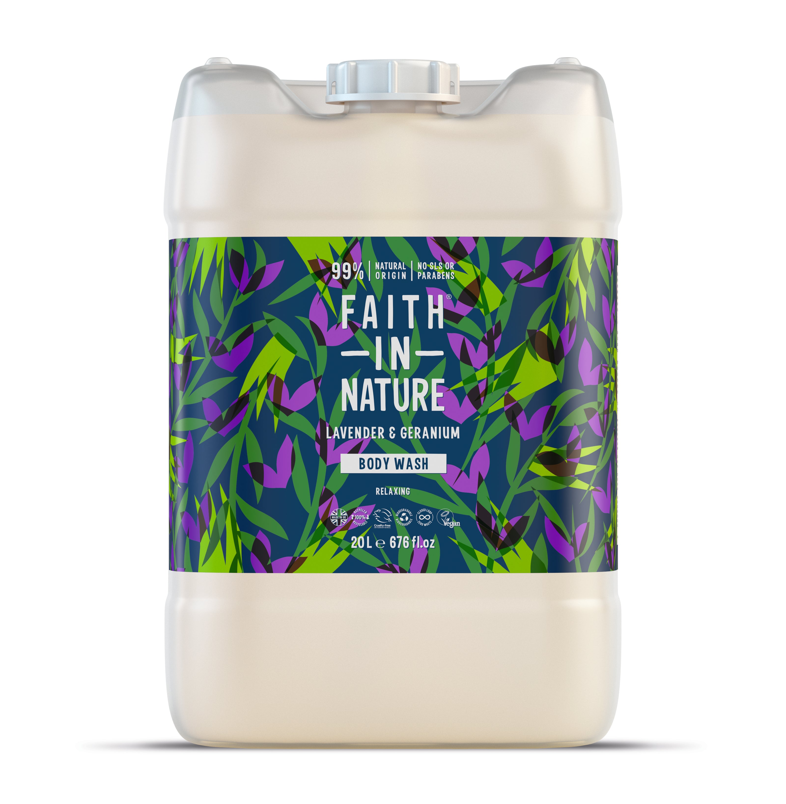 Faith in Nature - Body Wash 20L - Lavender & Geranium