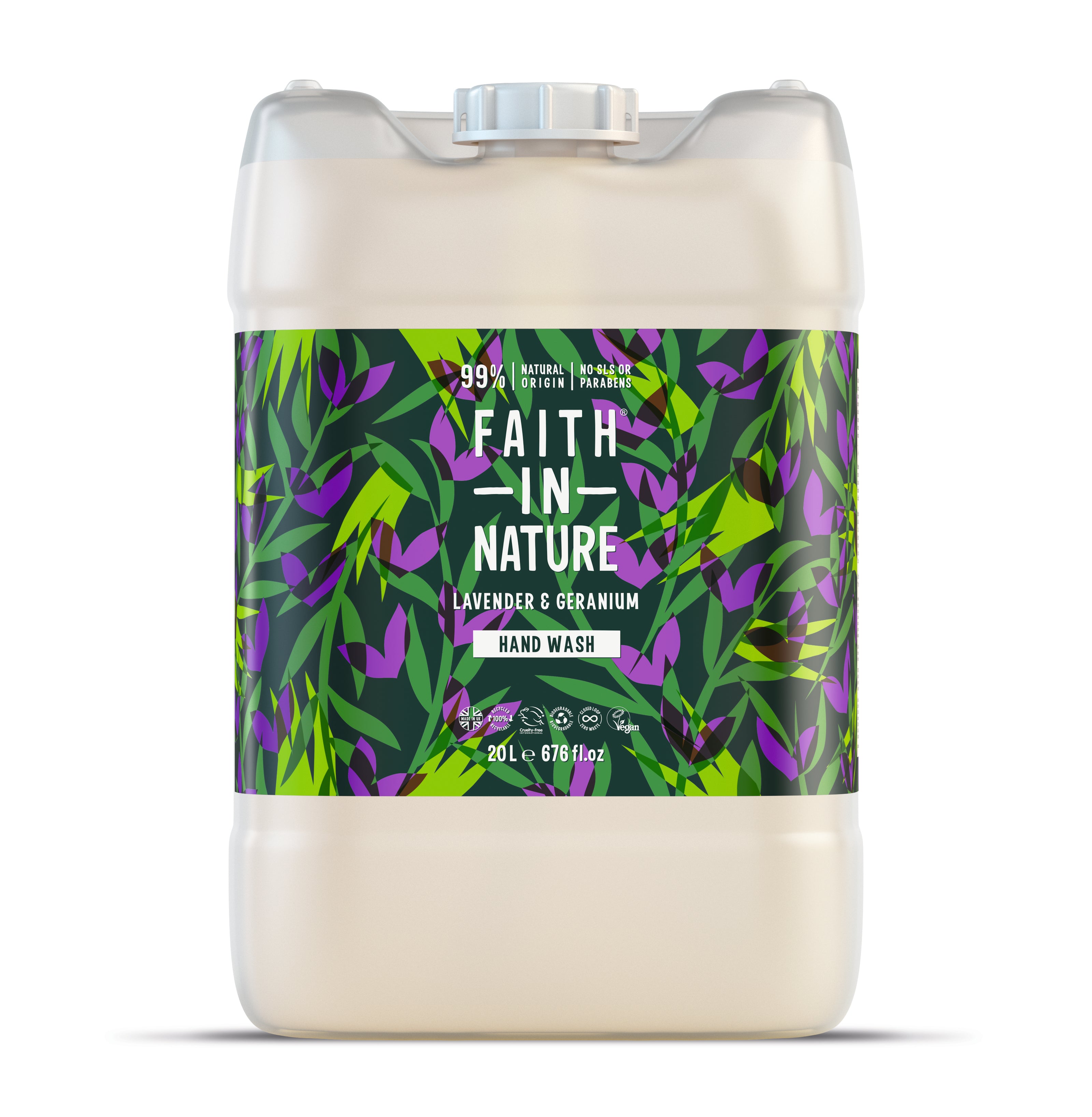 Faith in Nature - Hand Wash 20L - Lavender & Geranium