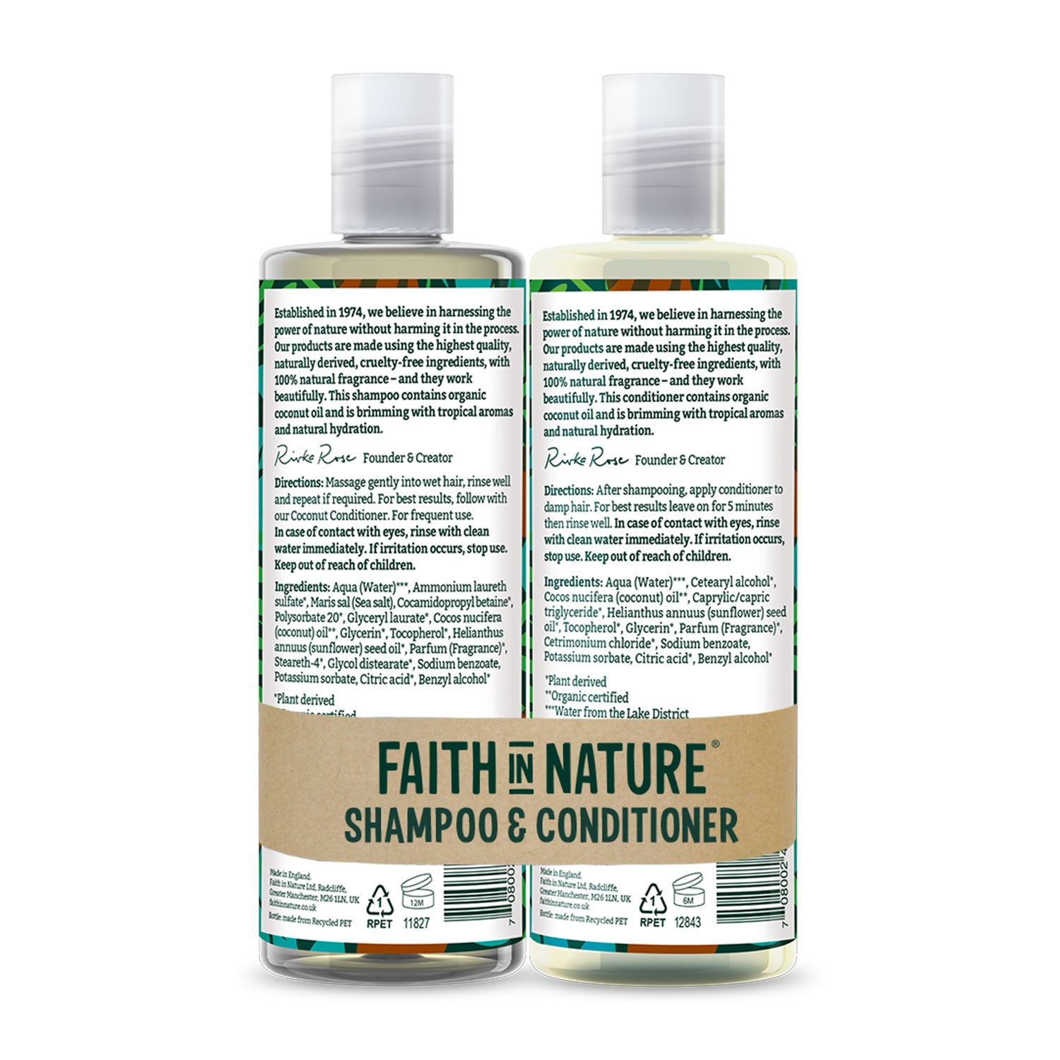 Faith in Nature - Shampoo & Conditioner Giftset - Coconut