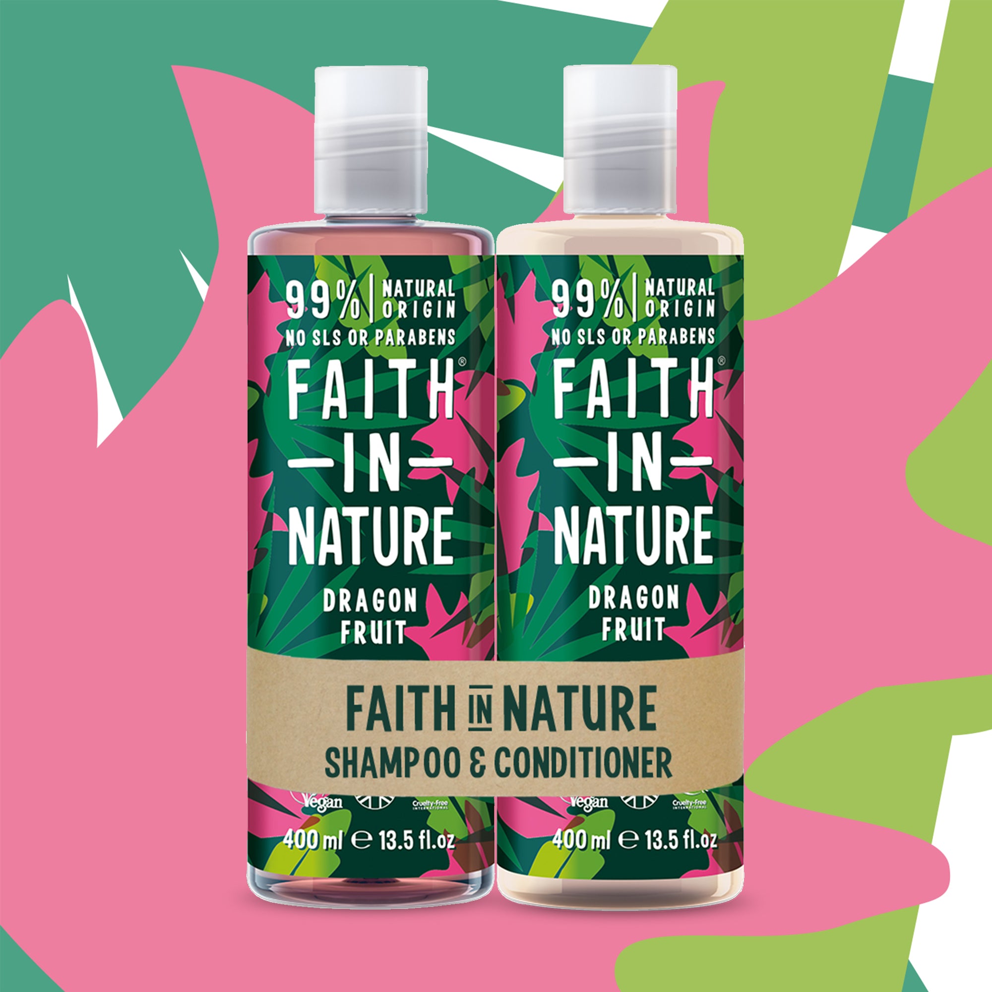 Faith in Nature - Shampoo & Conditioner Giftset - Dragon Fruit