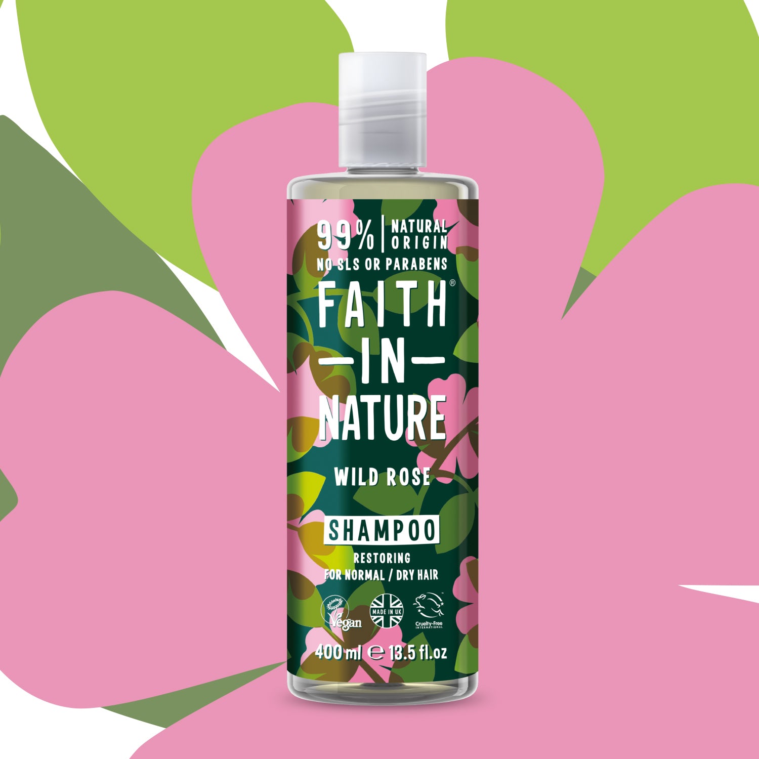 Faith in Nature Shampoo 400ml - Wild Rose
