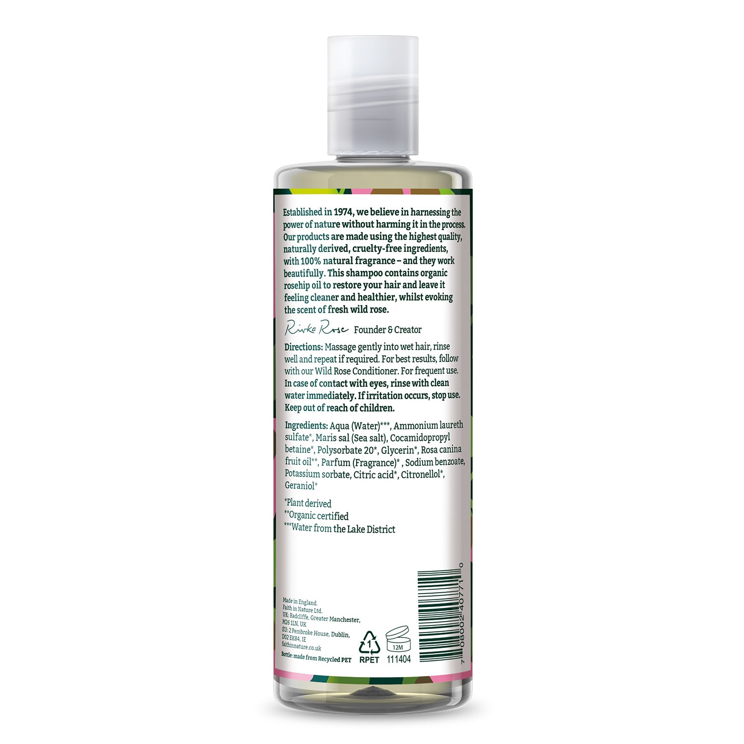 Faith in Nature Shampoo 400ml - Wild Rose