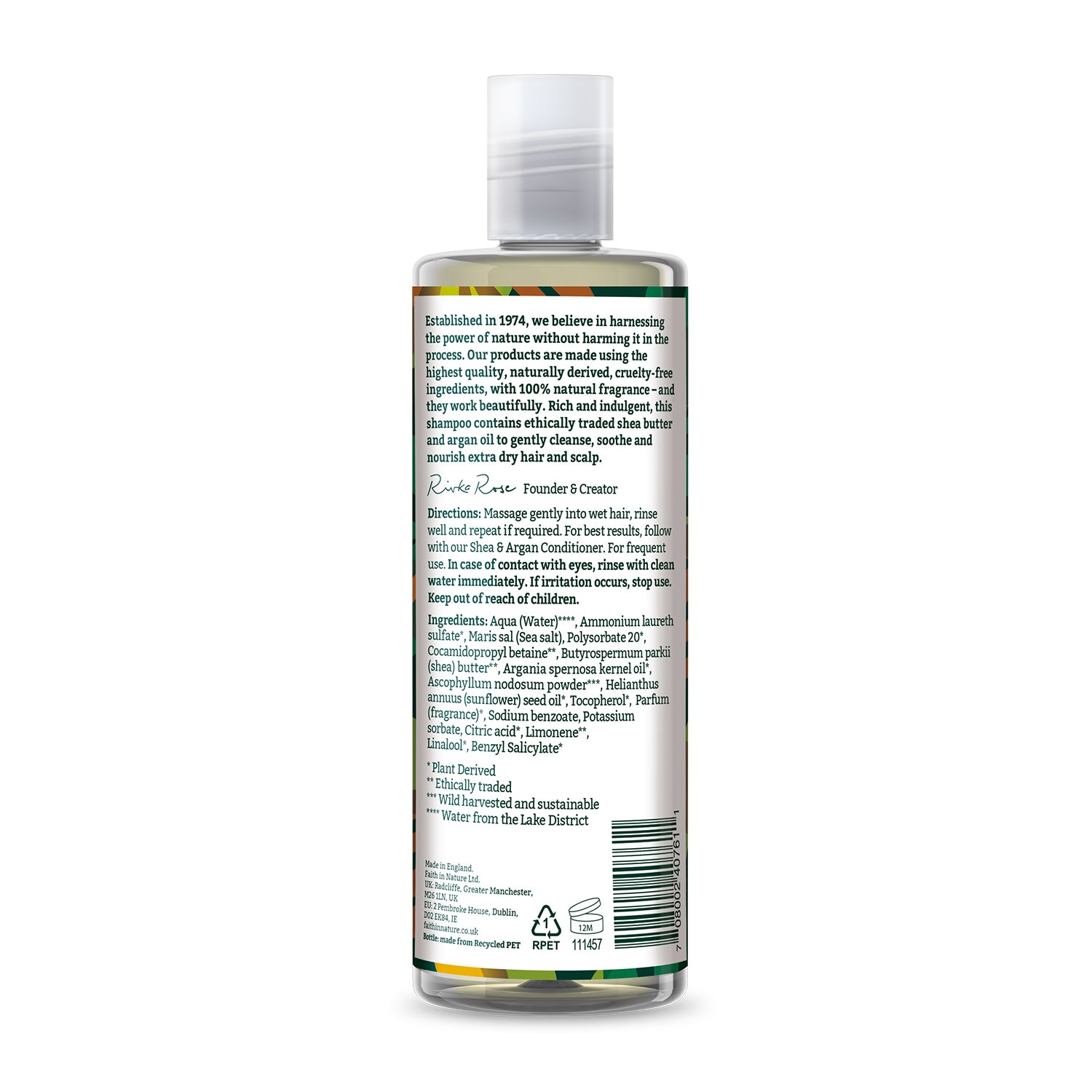 Faith in Nature Shampoo 400ml - Shea & Argan