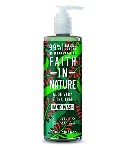 Faith in Nature Hand Wash 400ml - Aloe Vera & Tea Tree