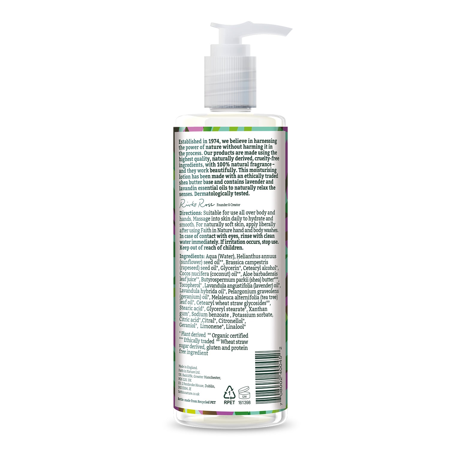 Lavender & Geranium Hand & Body Lotion 400ml