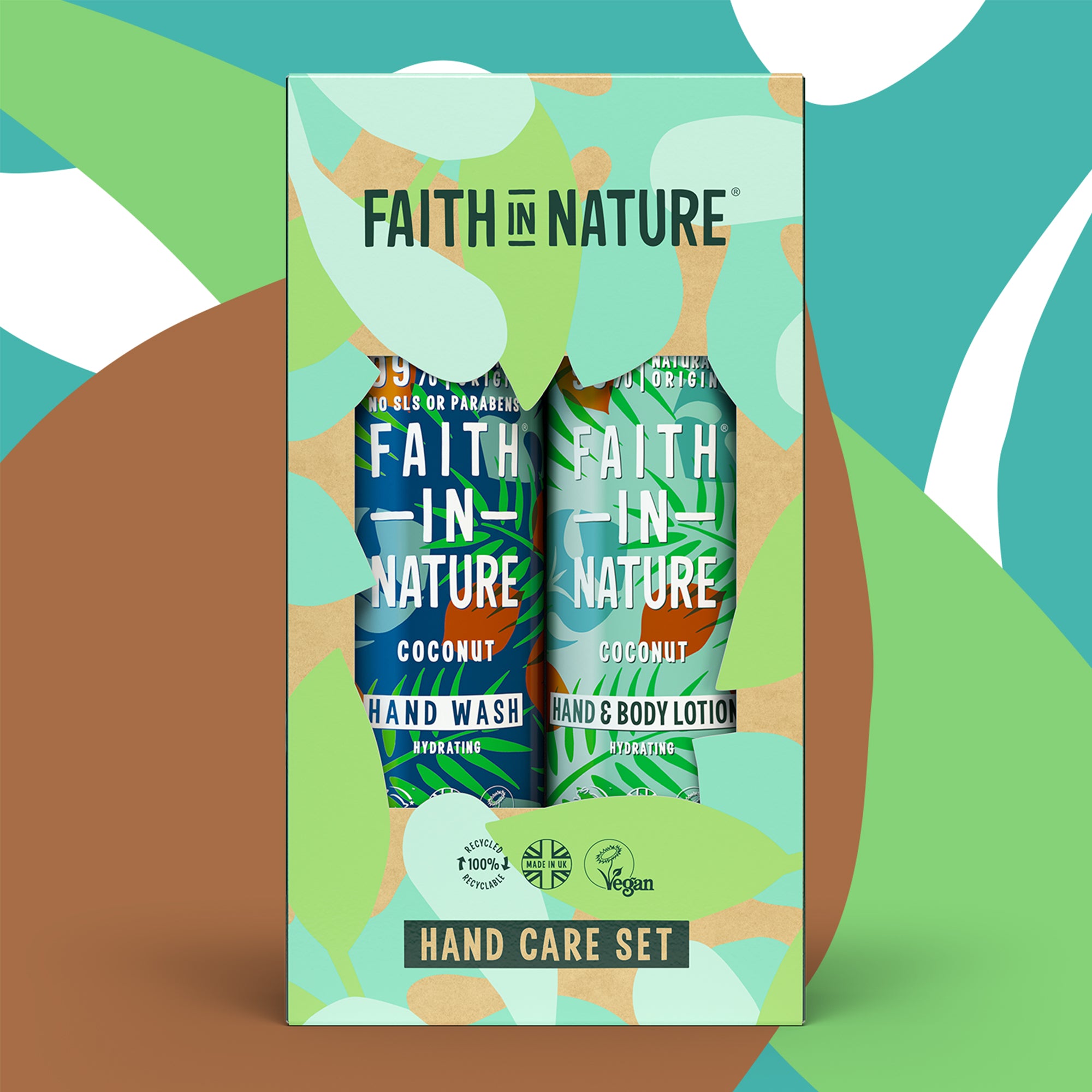 Faith in Nature Hand Care Duo 2 x 400ml - Coconut
