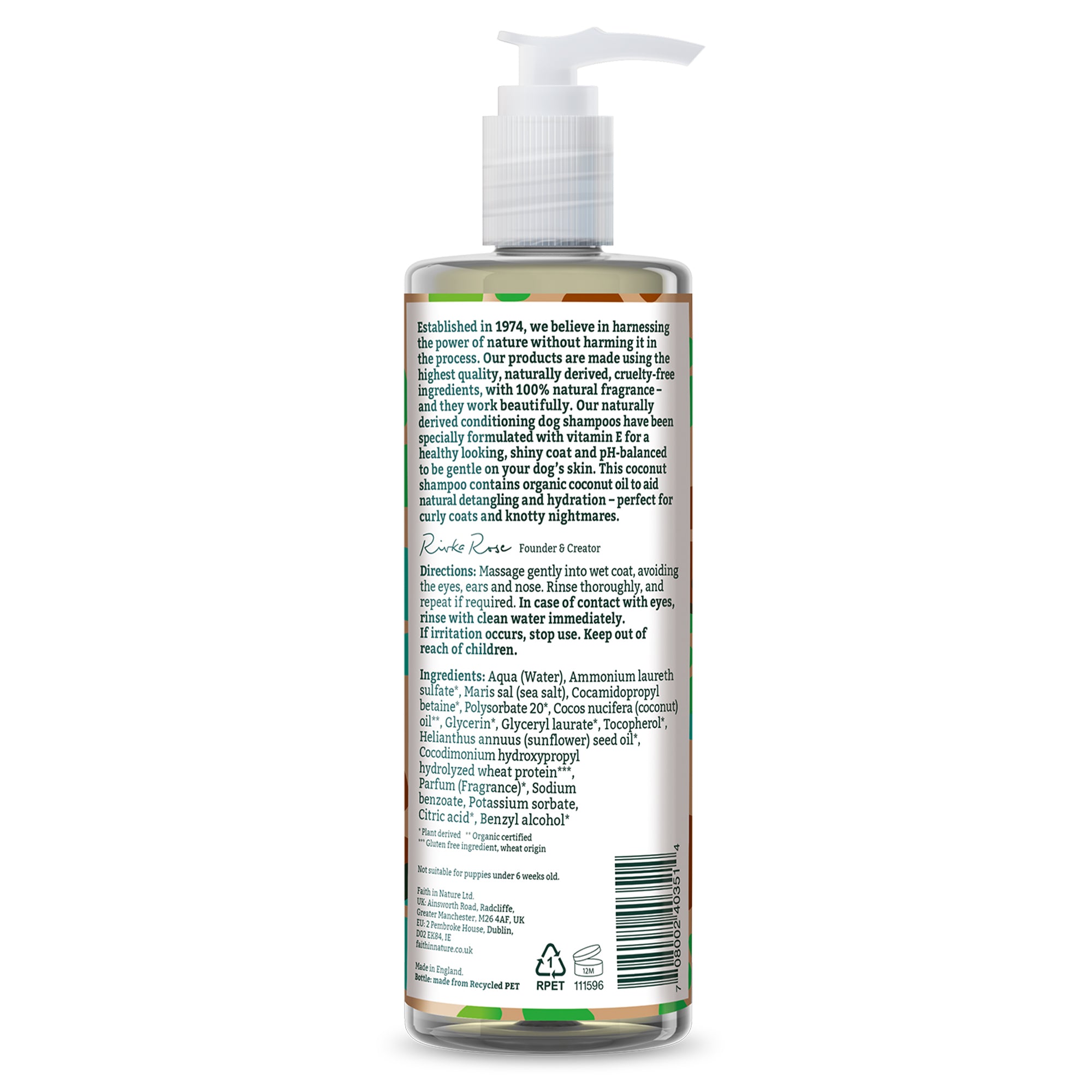 Faith in Nature - Coconut Dog Shampoo 400ml