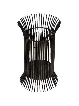Cello Metal Candle Holder - Wicker