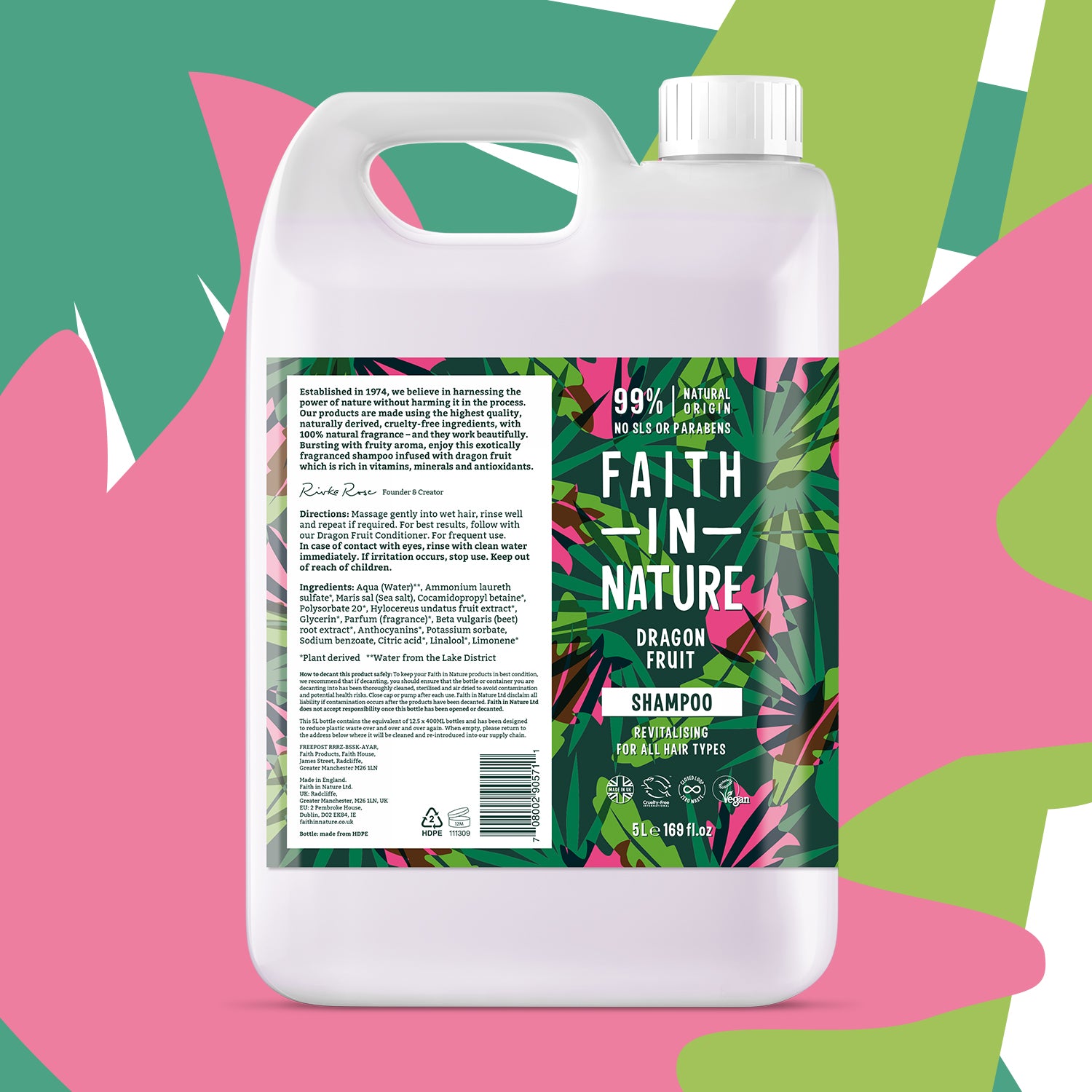 Faith in Nature - Dragon Fruit Shampoo 5ltr