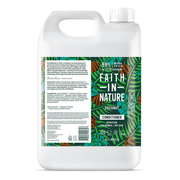 Faith In Nature Conditioner - Coconut 5 Litre Refill