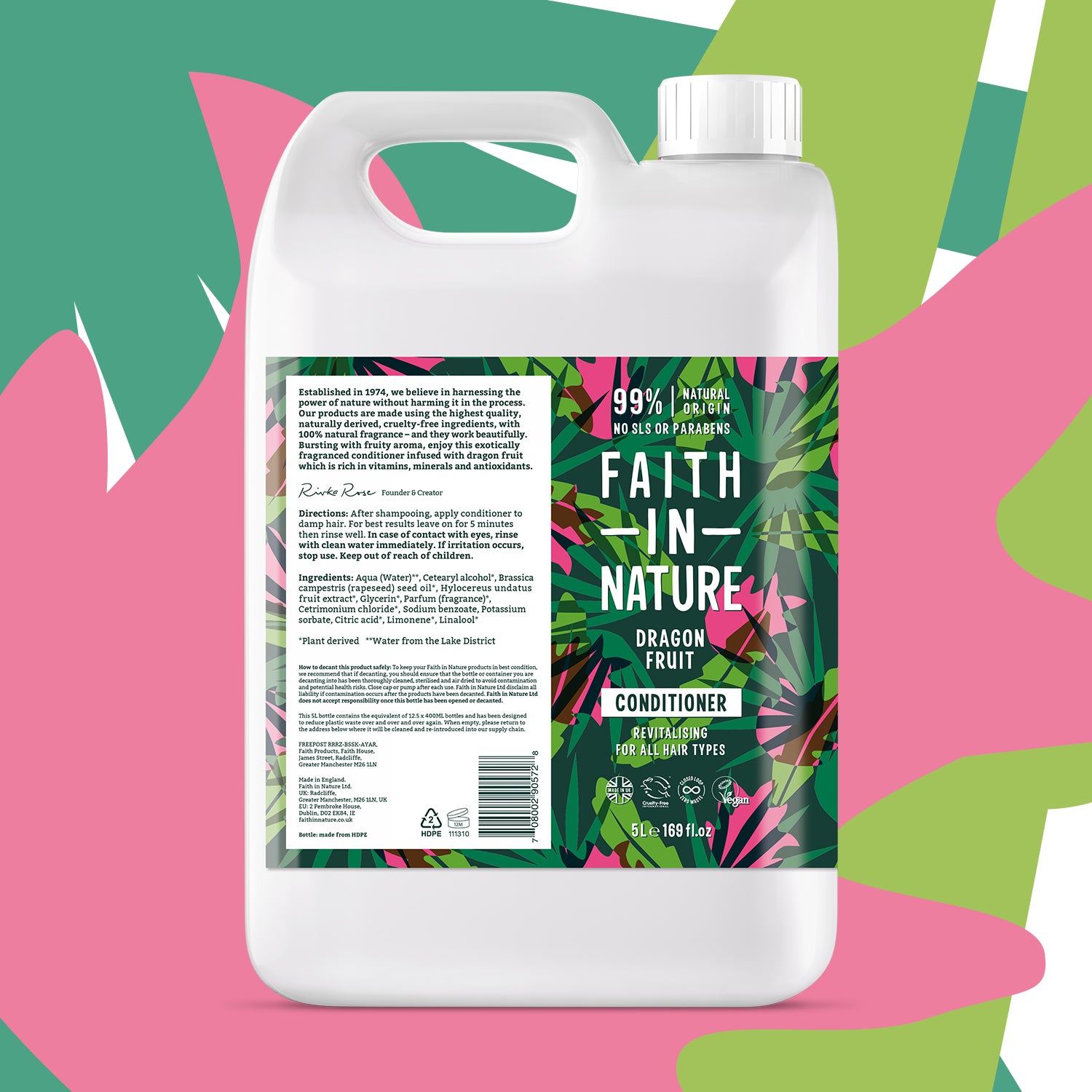 Faith in Nature - Dragon Fruit Body Wash 5ltr