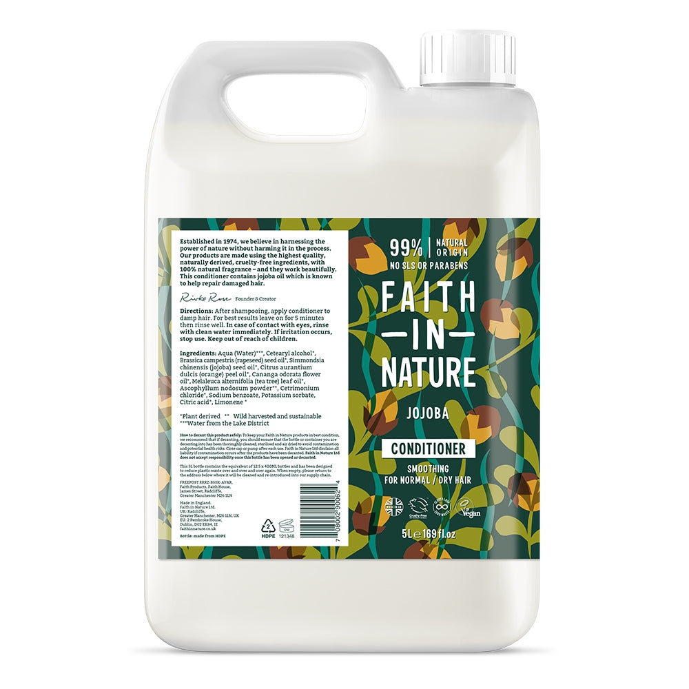 Faith In Nature Conditioner - Jojoba 5 Litre Refill