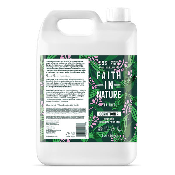 Faith In Nature Conditioner - Tea Tree 5 Litre Refill