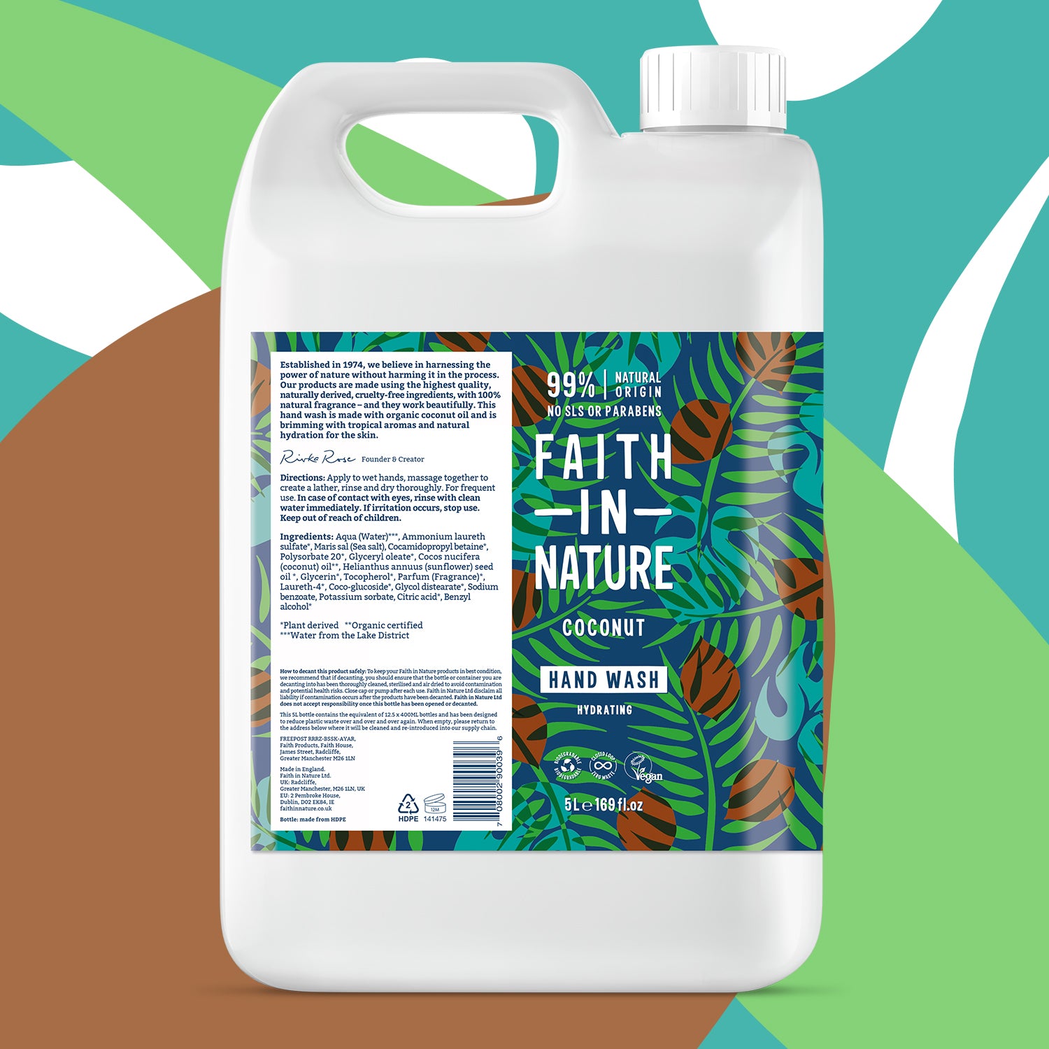Faith in Nature - Coconut Hand Wash 5ltr