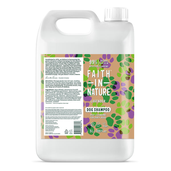 Faith in Nature - Lavender Dog Shampoo 5Ltr