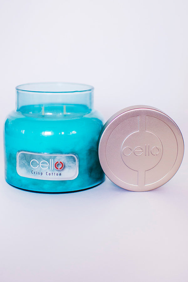 Cello Medium Fragrance Burst Jar - Crisp Cotton