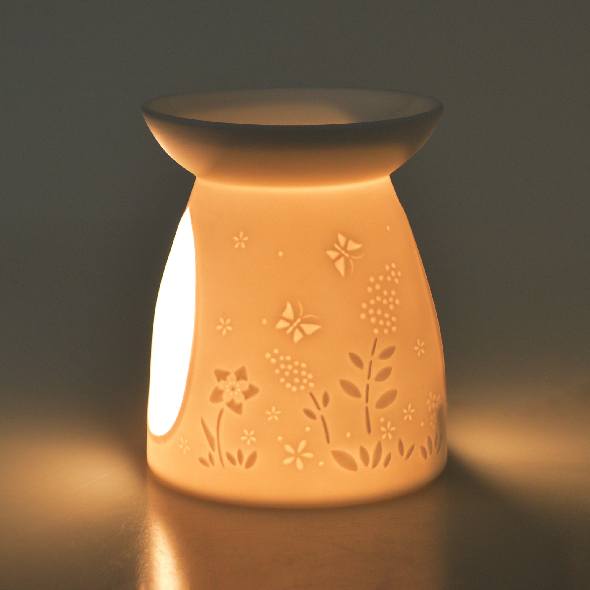 Cello - Porcelain Tealight Wax Melt Burner - Flower