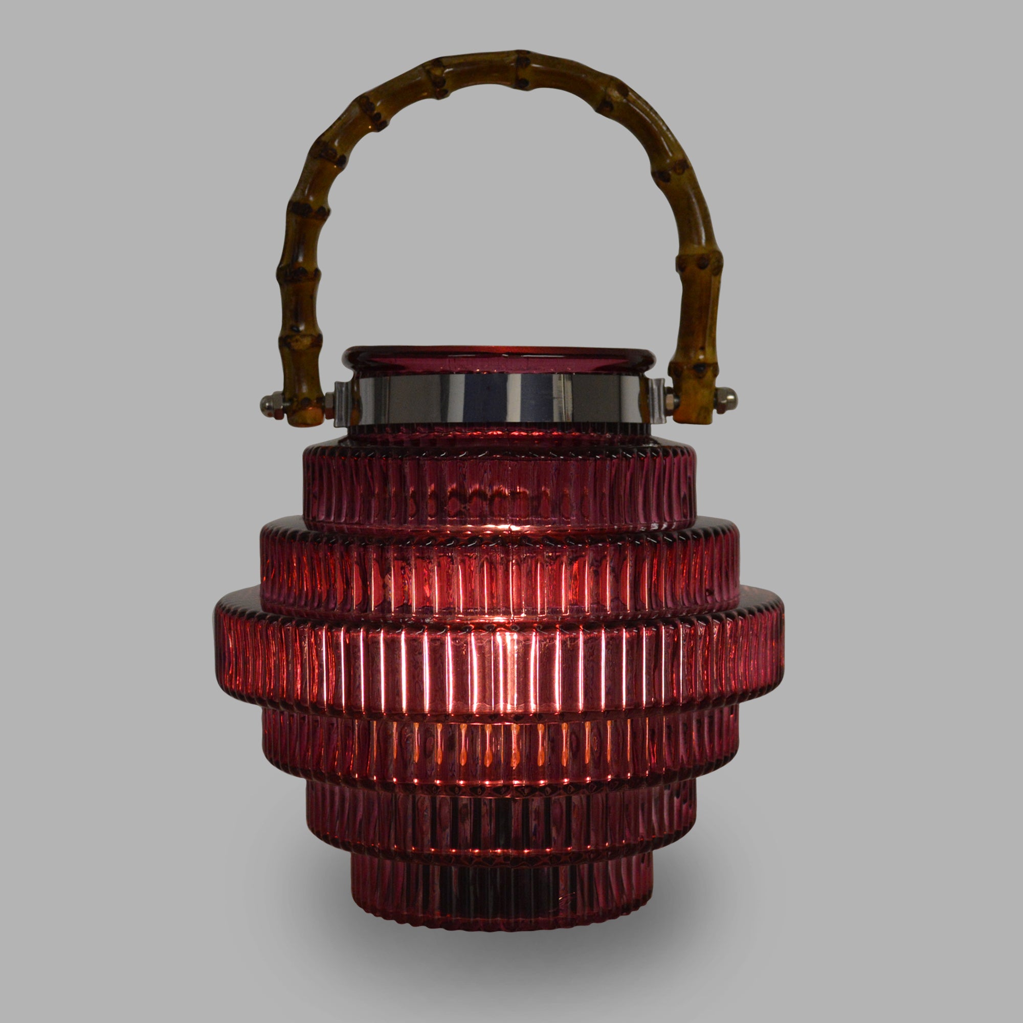 Cello Lamps - Lantern Dark Red