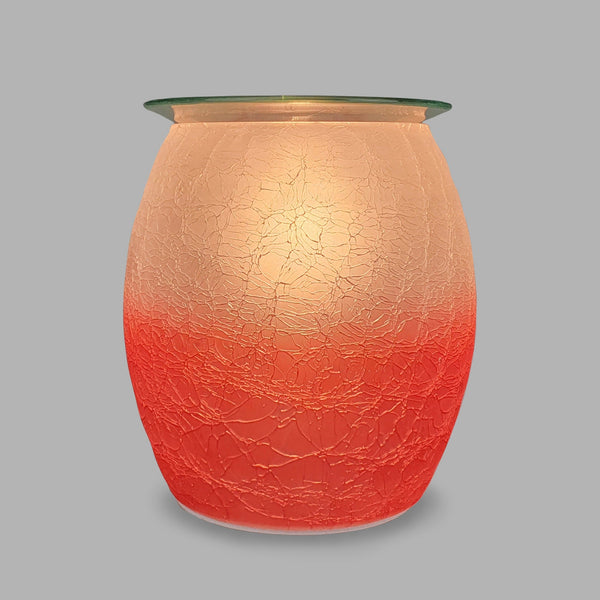 Cello Electric Wax Burner - Red Crackle Glass