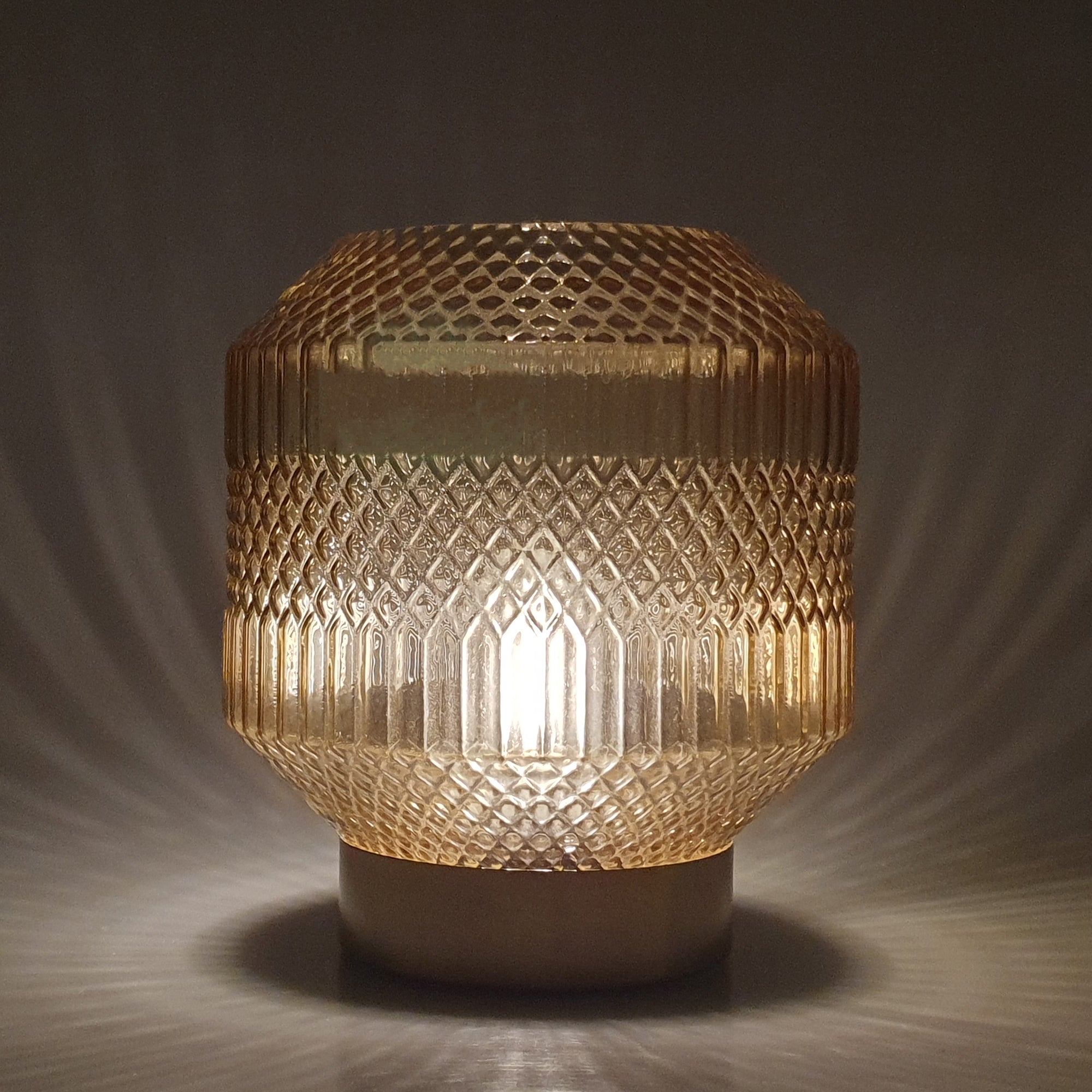 Cello Lamps - Oriental Lantern Medium Amber