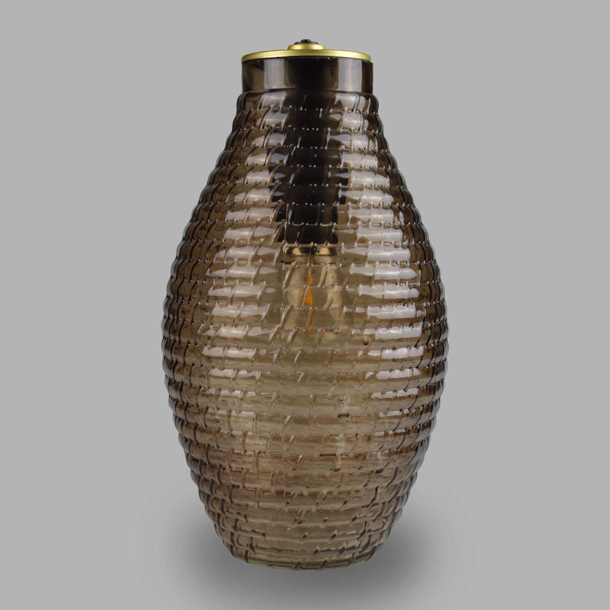 Cello - Diamond Barrel Vase Brown