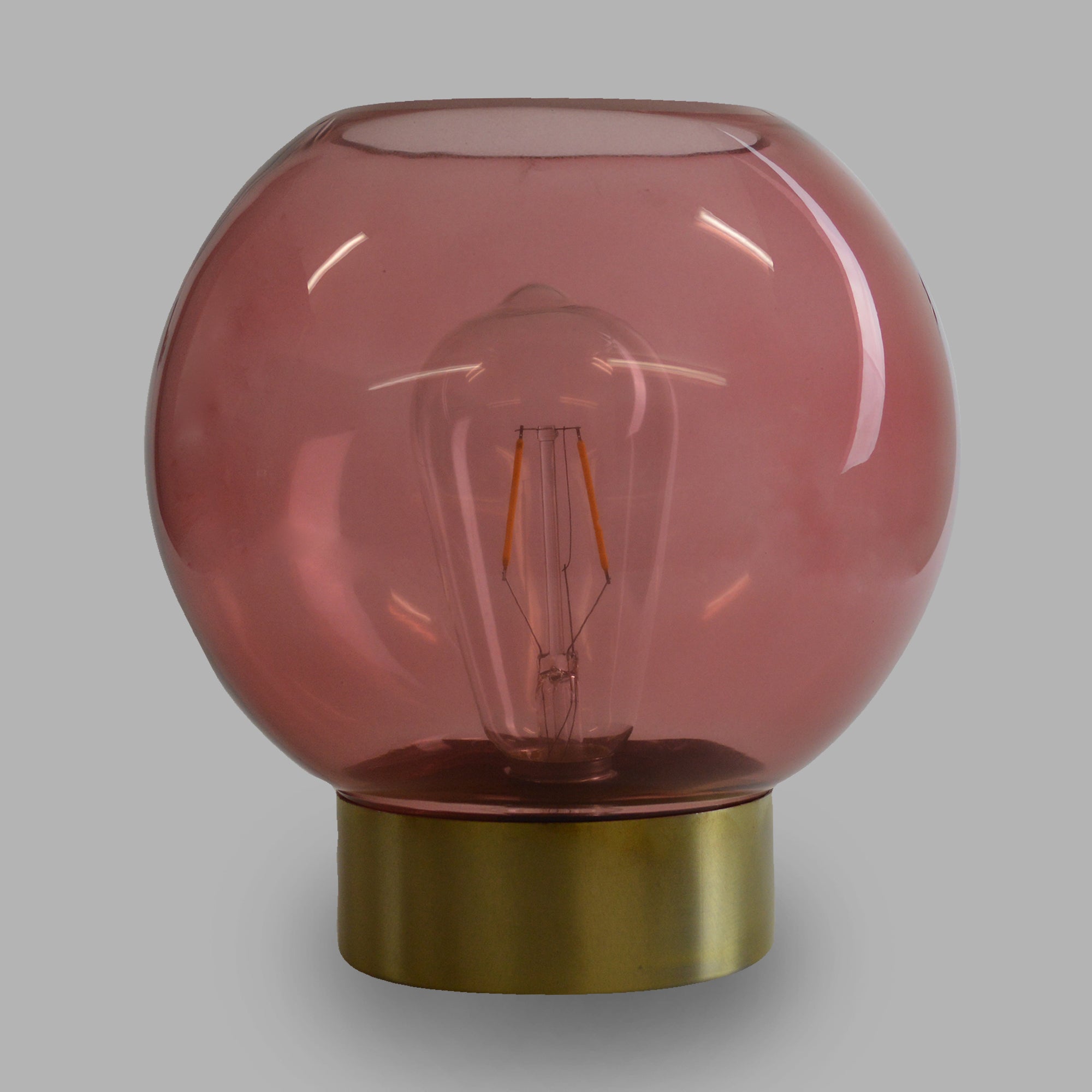 Cello Lamps - Globe Medium Light Red