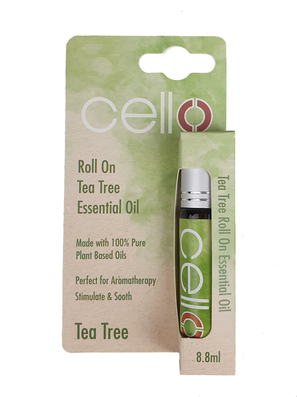 Cello - Tea Tree Roll On Natural Essential Oil 8.8ml