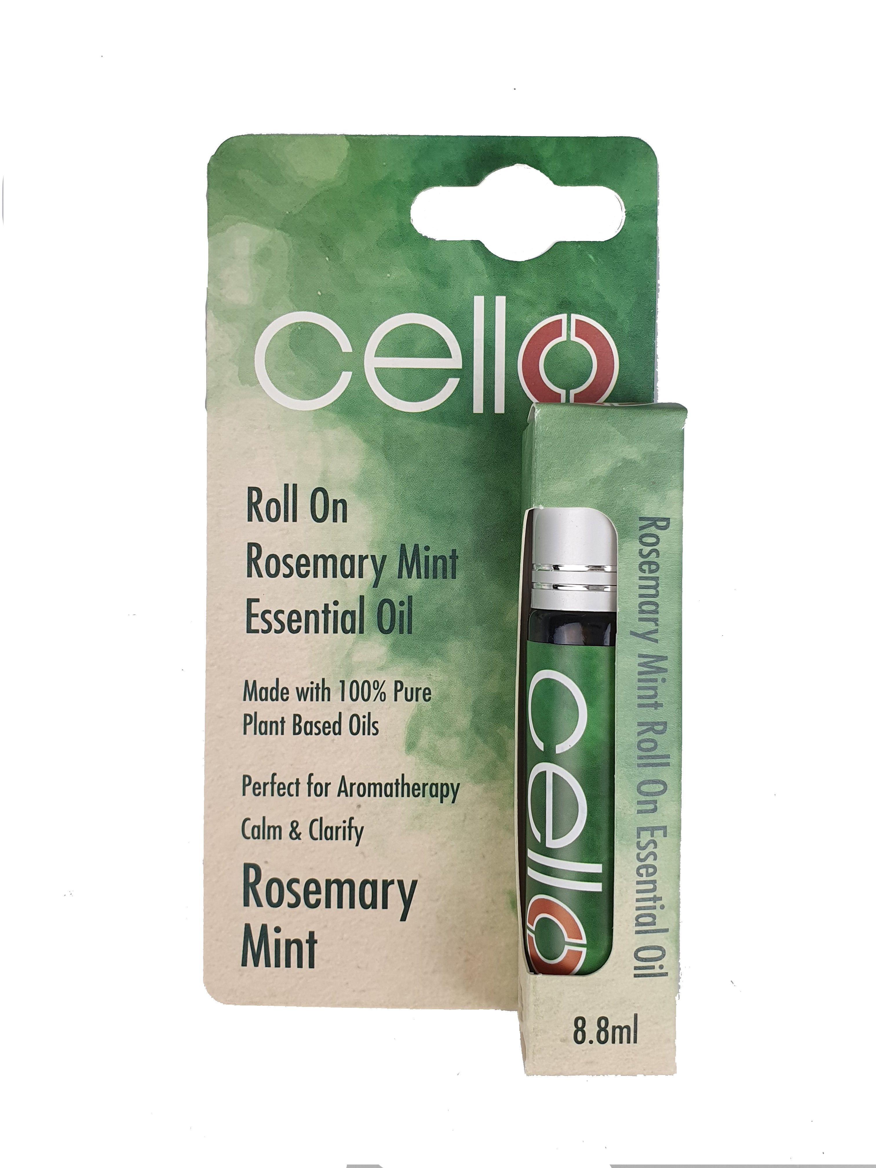 Cello - Rosemary Mint Roll On Natural Essential Oil 8.8ml