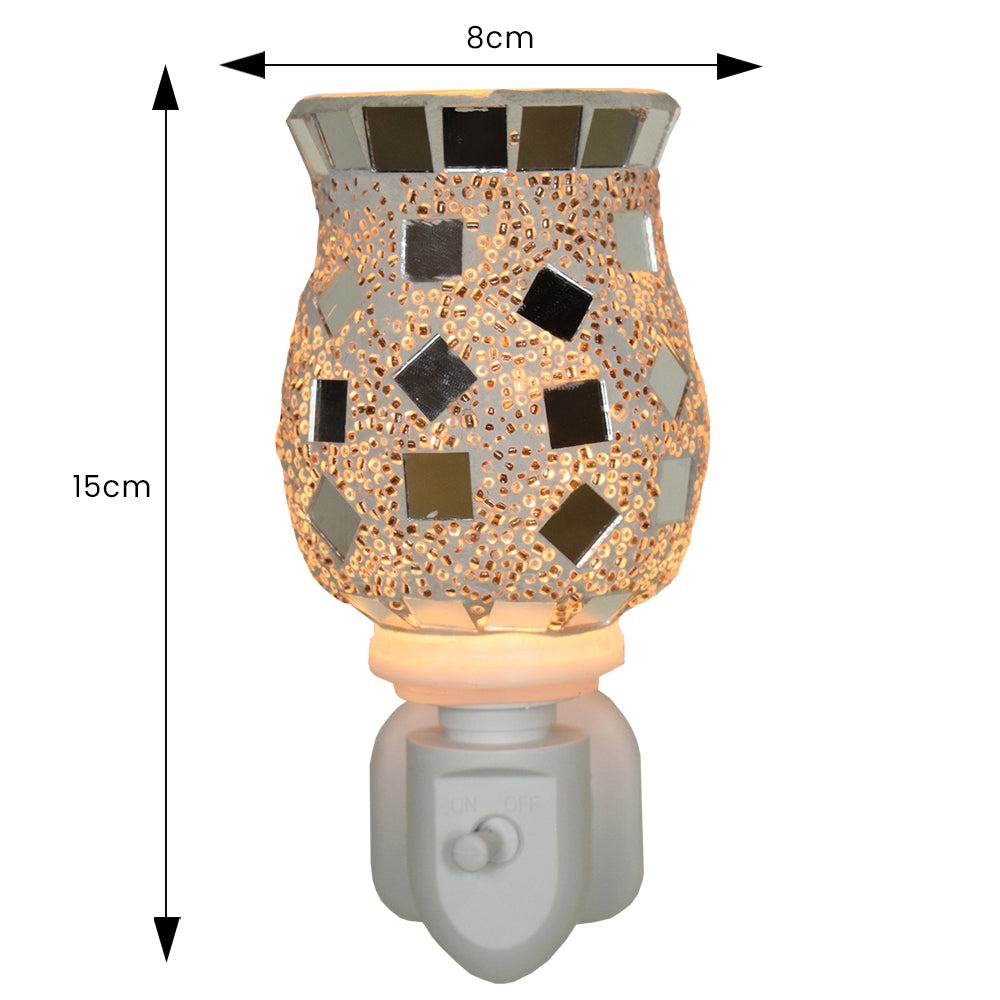 Cello - Mosaic Plug In Electric Warmer - Sliver