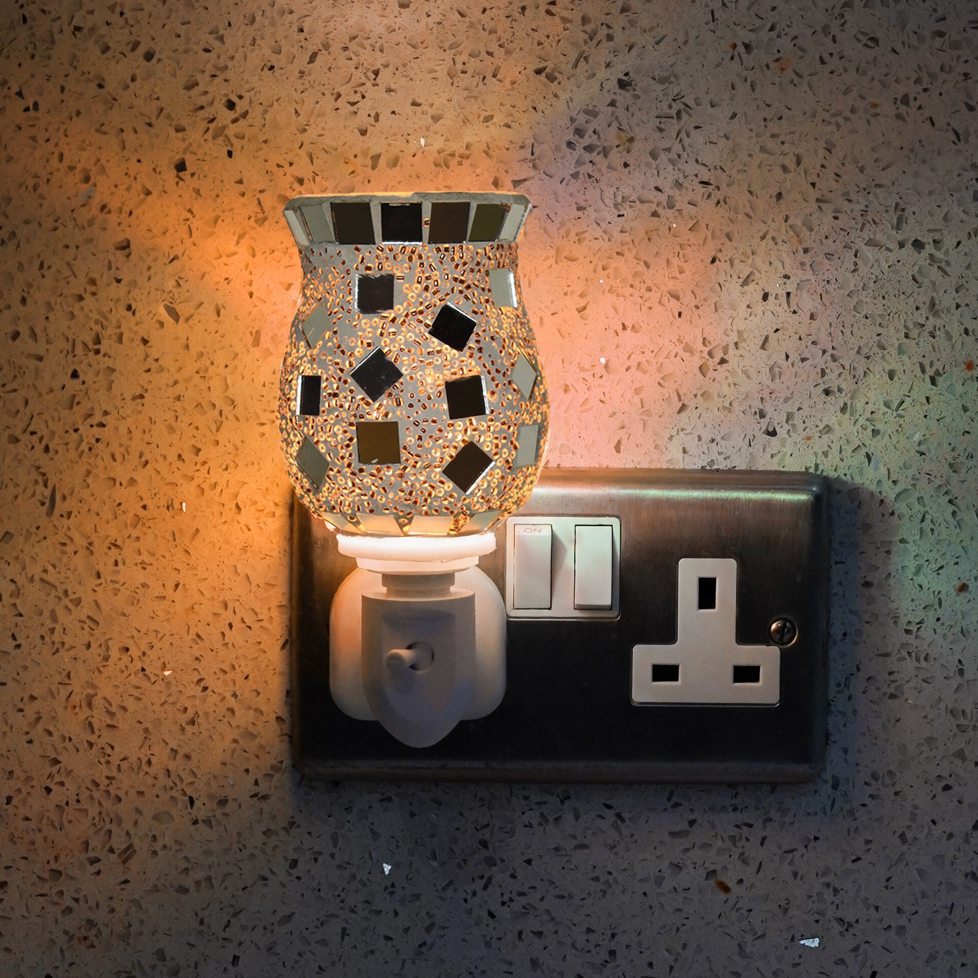 Cello - Mosaic Plug In Electric Warmer - Sliver