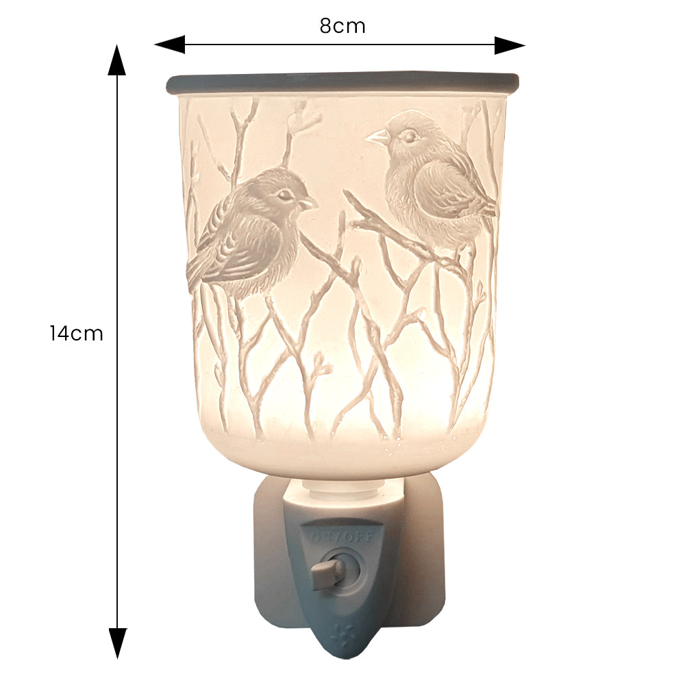 Cello - Porcelain Plug In Electric Wax Warmer - Bird