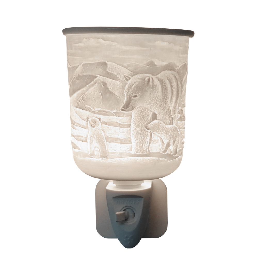 Cello - Porcelain Plug In Electric Warmer - Polar Bear