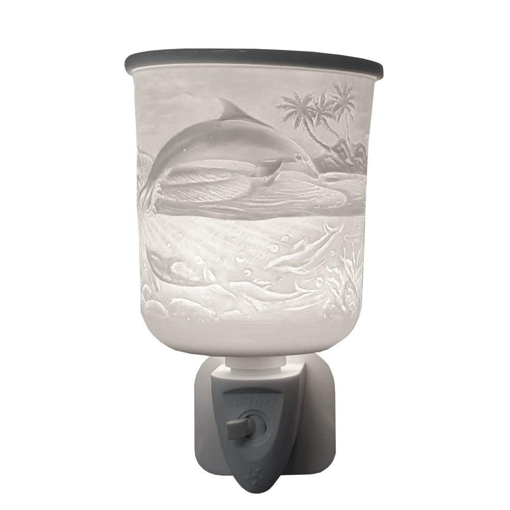 Cello - Porcelain Plug In Electric Warmer - Dolphin