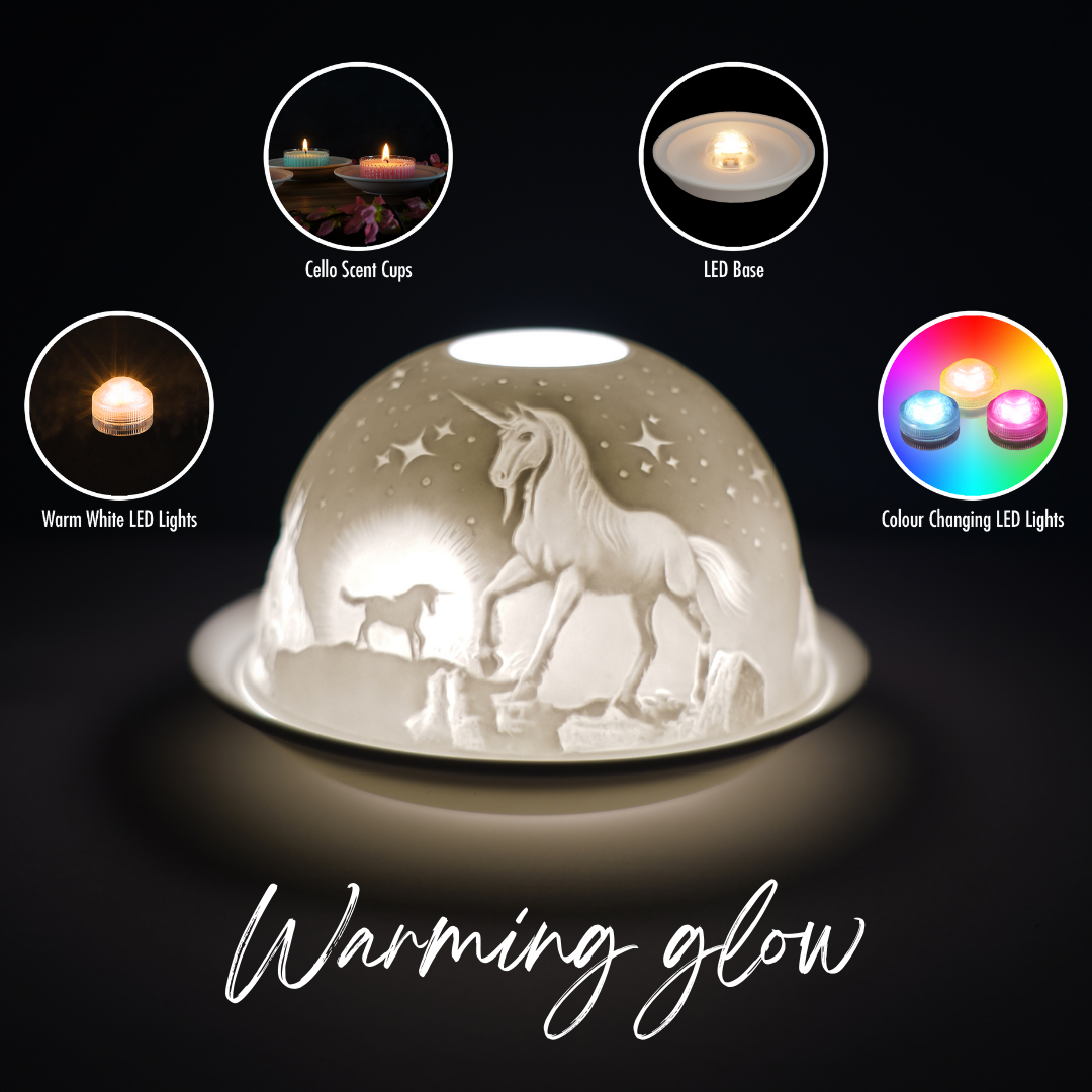 Cello - Tealight Dome -  Unicorn