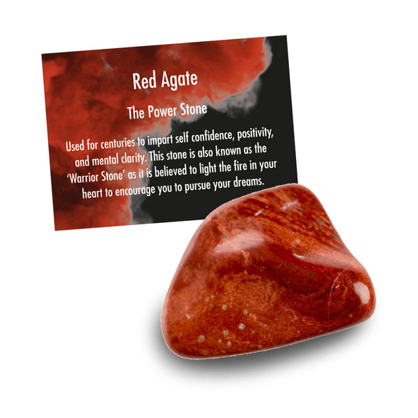 Cello Gemstones 40pcs - Red Agate