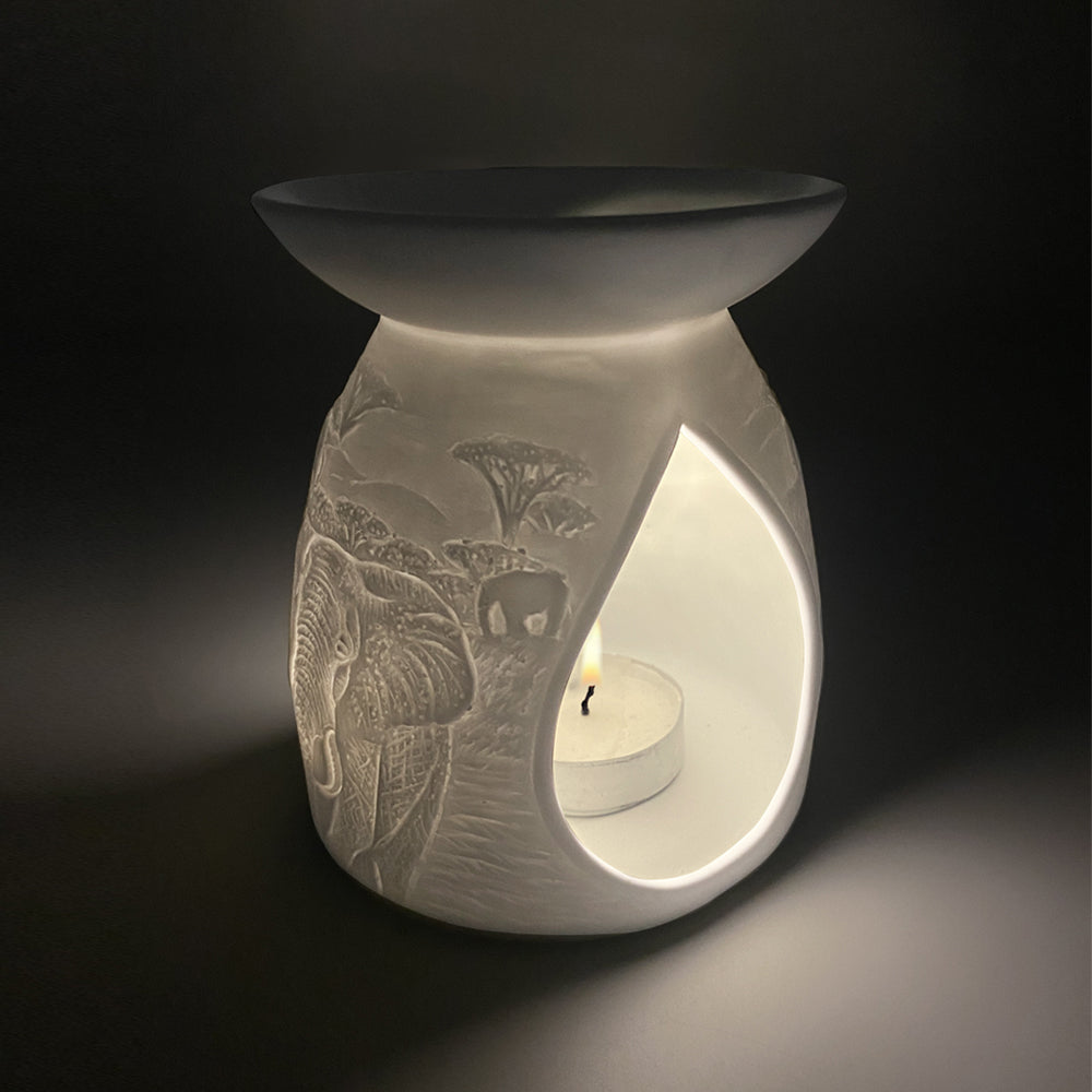 Cello - Porcelain Tealight Wax Melt Burner - Elephant