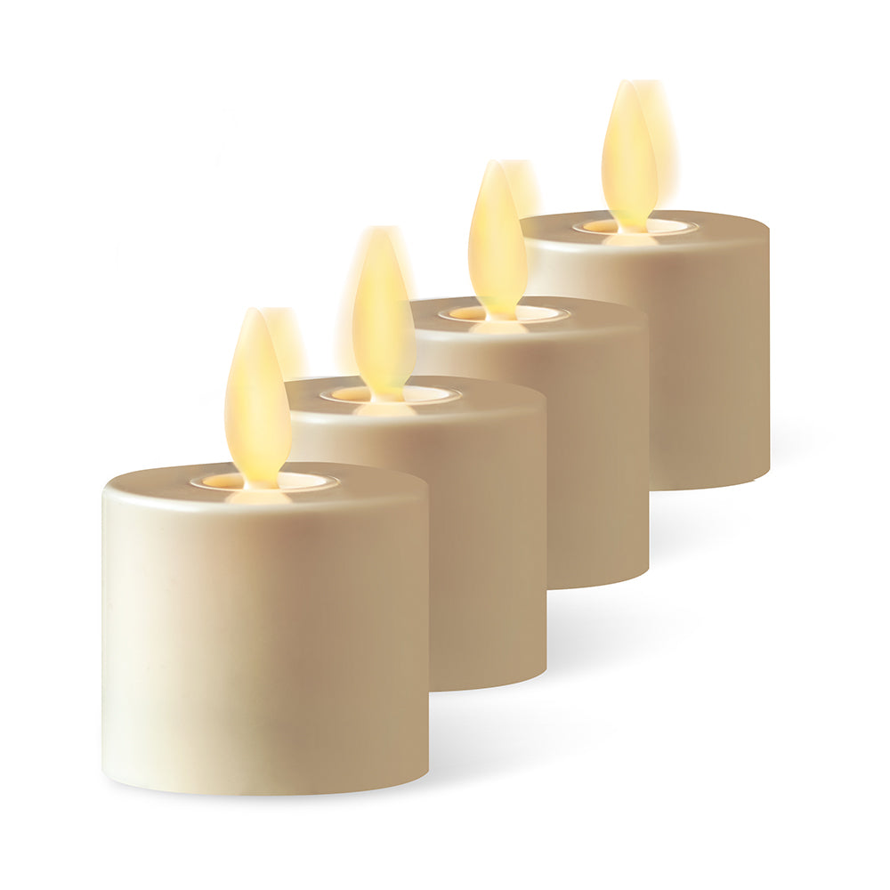 Luminara Ivory Tealights - Indoor 4pk