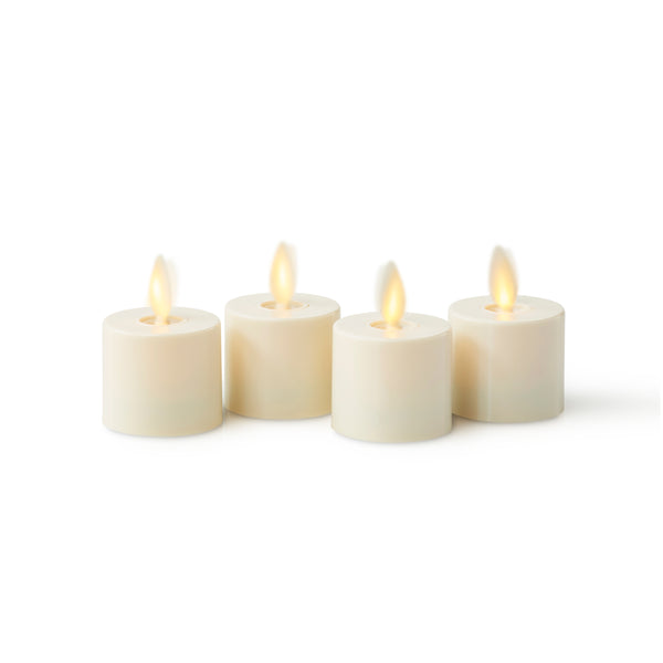 Luminara Ivory Tealights - Indoor 4pk