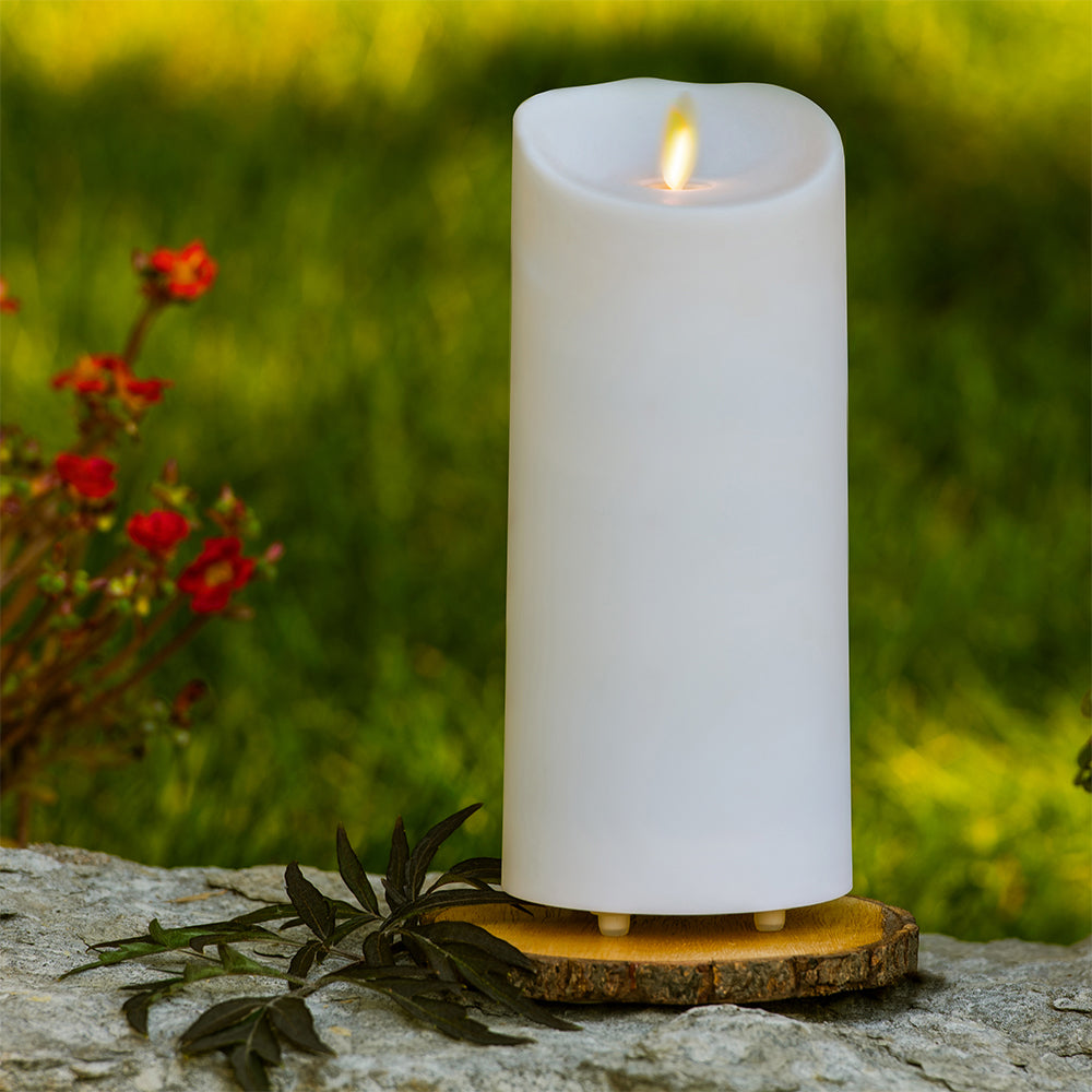 Luminara Ivory Pillar - Outdoor 3.75" x 7.25"