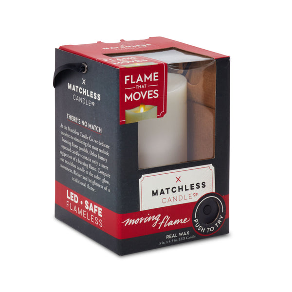 Matchless Indoor LED Candle - 7.6 x 11.4cm