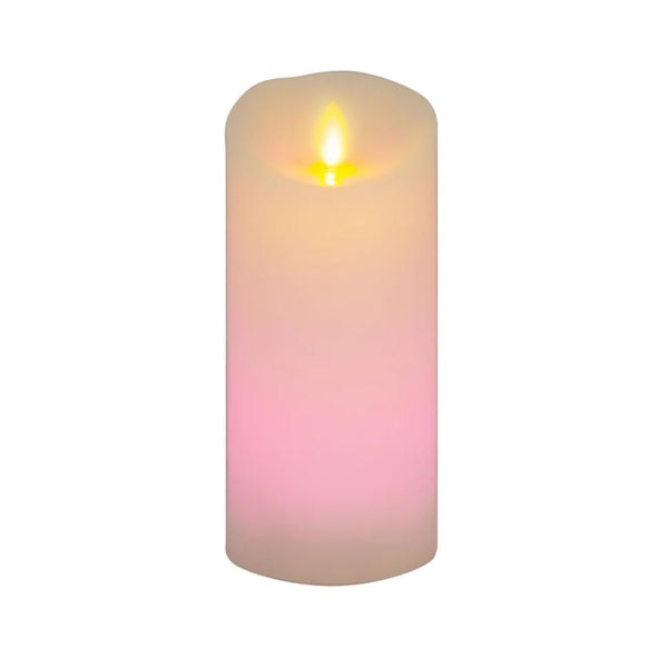 These color changing candles come in two sizes - 3.0" x 4.5" or 3.0" x 6.5". 