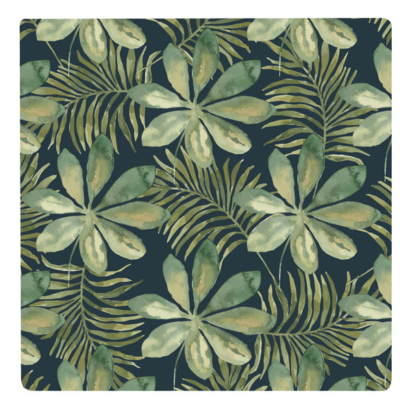 Splosh Botanical Ceramic Coaster - Umberella Leaf (Black)