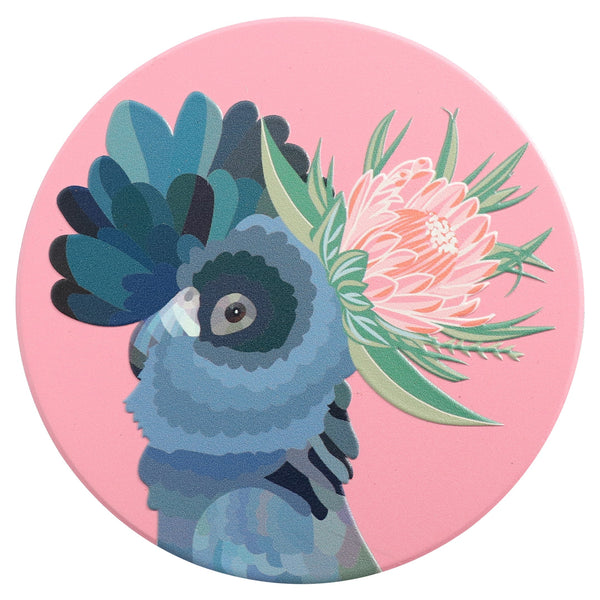 Splosh - Botanica Black Cockatoo Ceramic Coaster