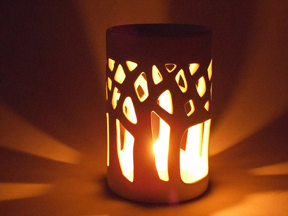Cello Wax Melt Burner - Woodland Brown