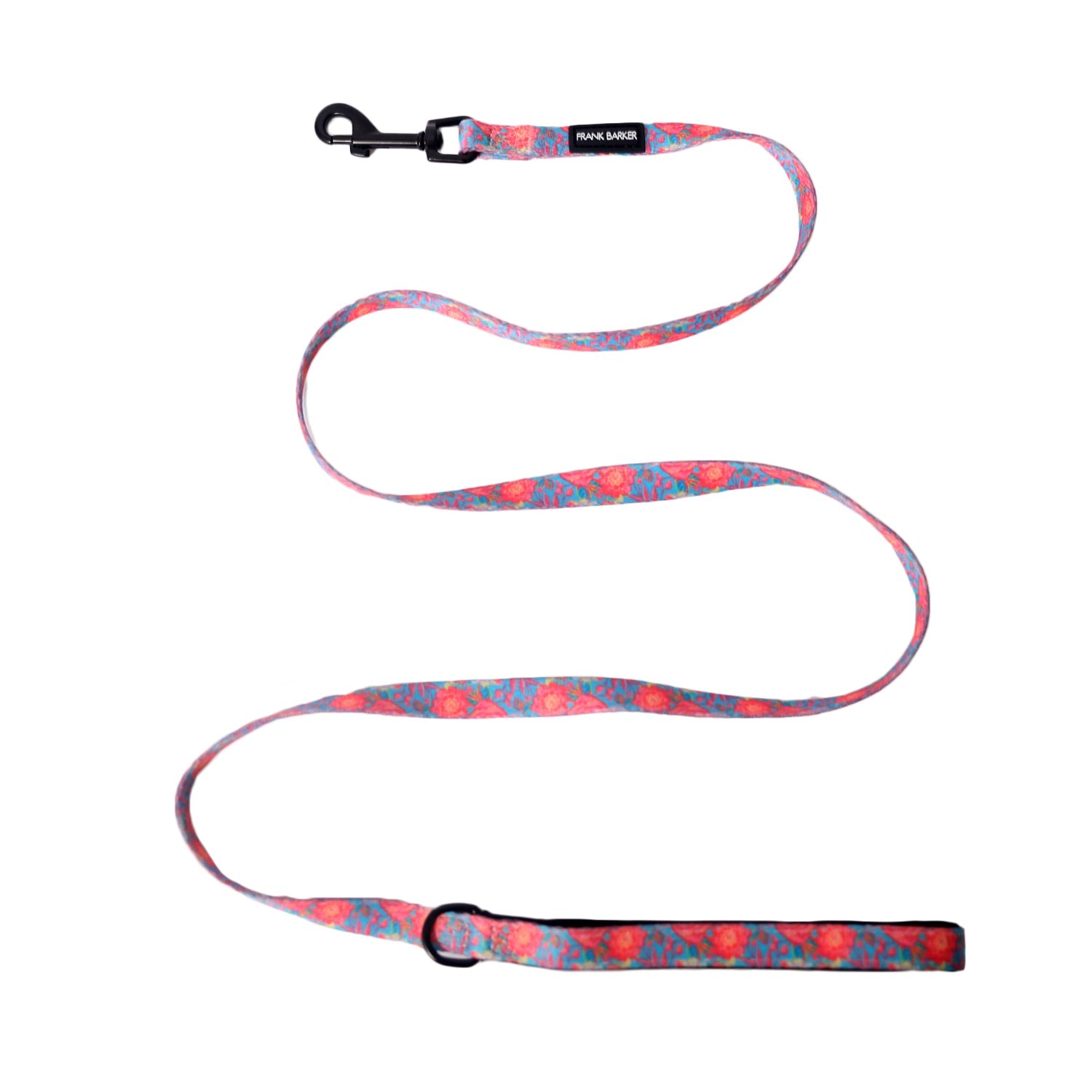 Designed for daily use, this sturdy, high-quality floral polyester lead is designed to withstand even the strongest tugs from four-legged friends, with an easy-grip handle lined with neoprene to keep human hands comfortable.