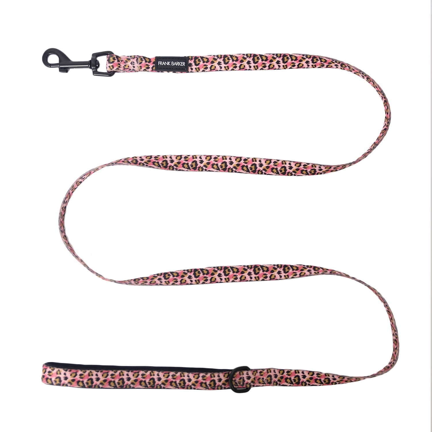 Designed for daily use, this sturdy, high-quality leopard polyester lead is designed to withstand even the strongest tugs from four-legged friends, with an easy-grip handle lined with neoprene to keep human hands comfortable.