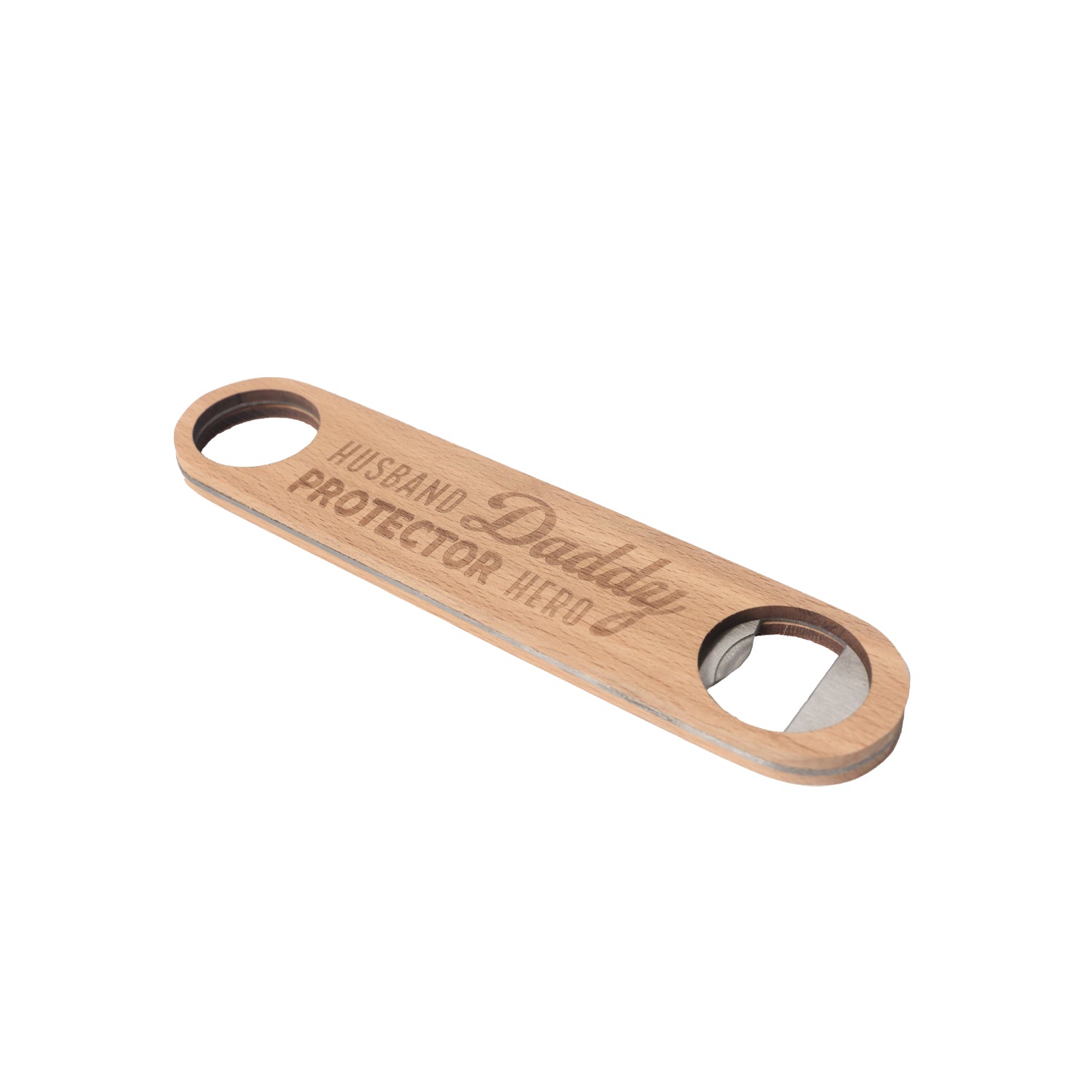 Splosh Wooden Bottle Opener - Daddy, Protector, Hero