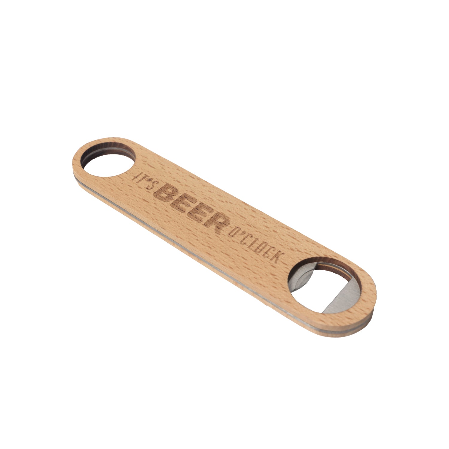 Splosh Wooden Bottle Opener - Beer O'Clock