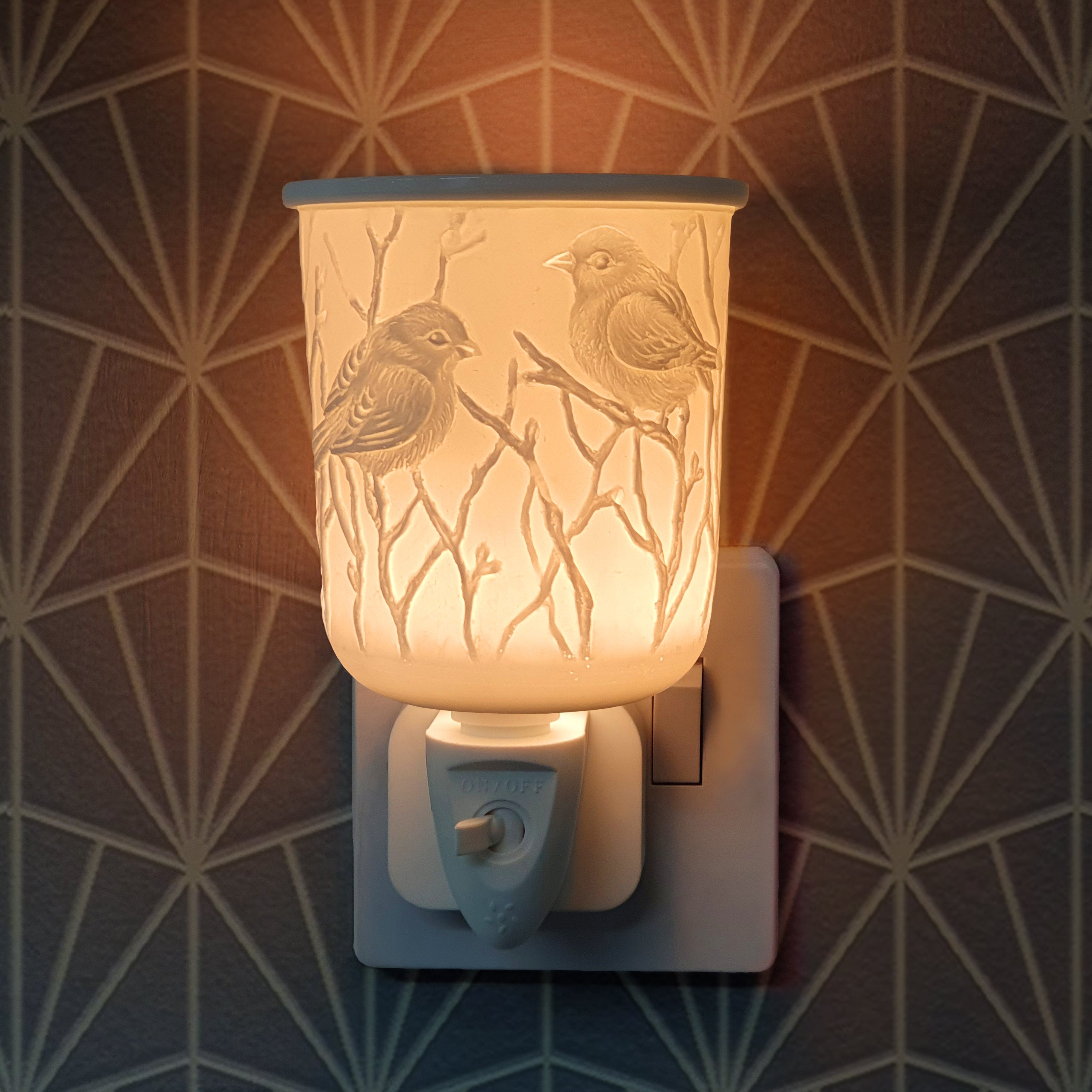 Cello - Porcelain Plug In Electric Wax Warmer - Bird