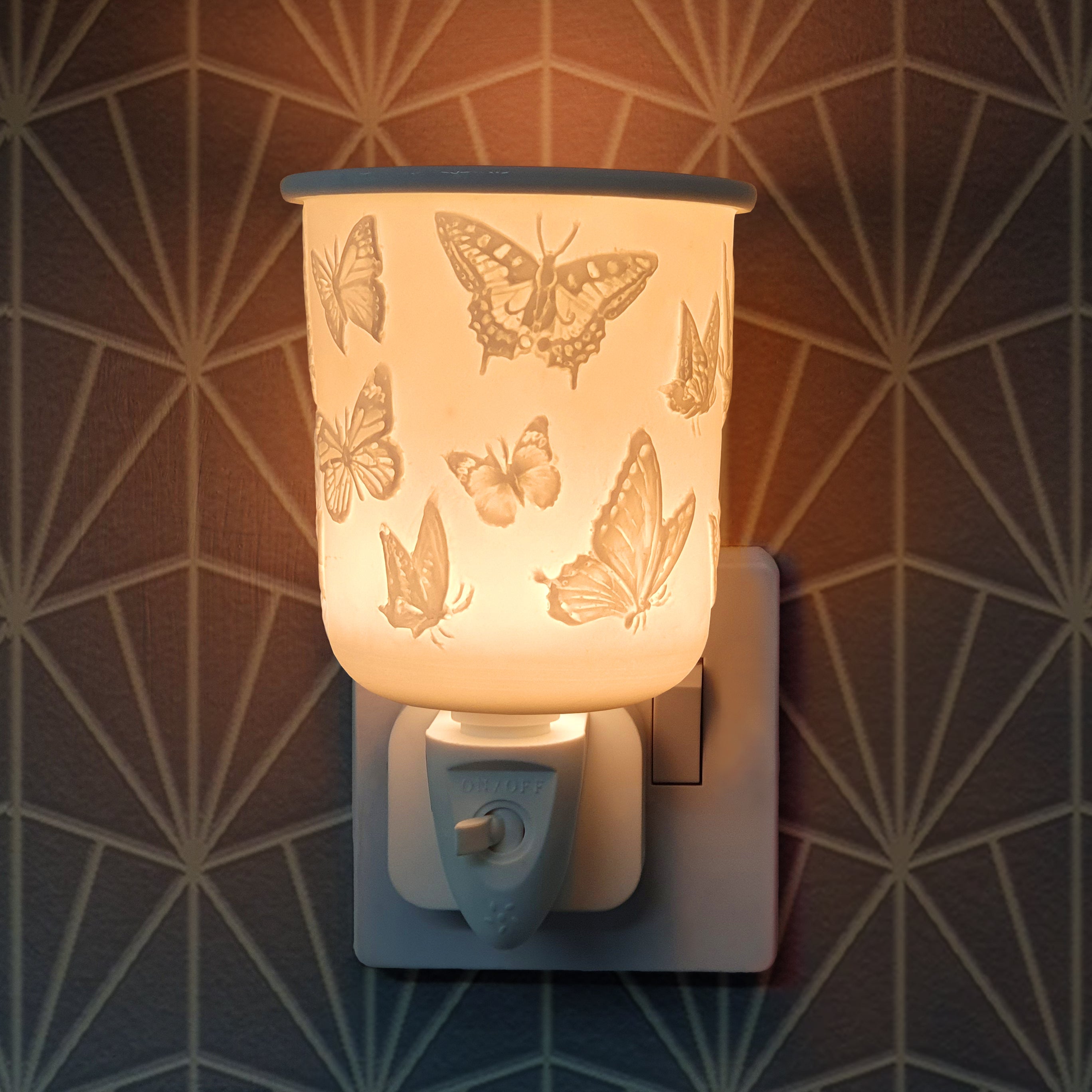 Cello - Porcelain Plug In Electric Warmer - Butterfly